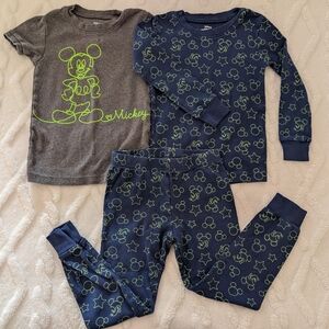 Disney Mickey Mouse, Toddler Snug Fit Pajama Set Size 4T